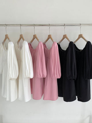 Bubble sleeve dress