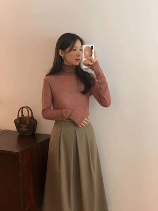 Turtleneck wool Top