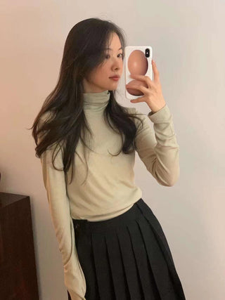 Turtleneck wool Top