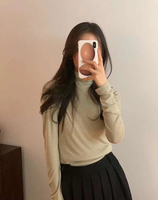 Turtleneck wool Top
