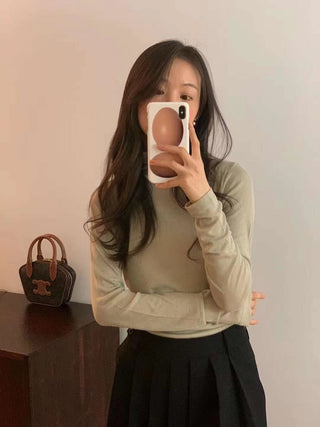 Turtleneck wool Top