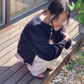 Basic knit cardigan