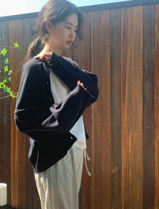 Basic knit cardigan