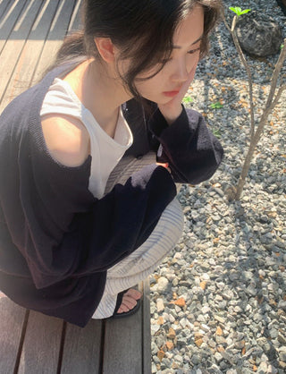 Basic knit cardigan