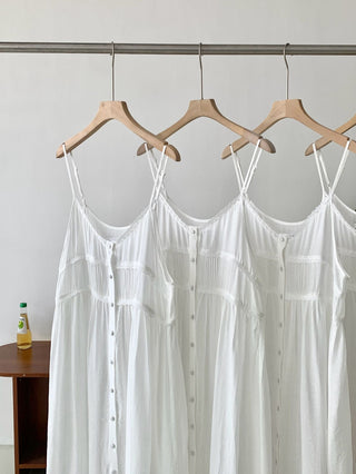 Embroidered suspender skirt