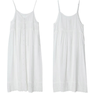 Embroidered suspender skirt