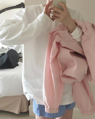 Three-color hooded Jacket