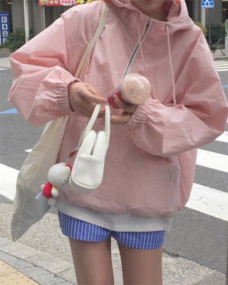 Three-color hooded Jacket