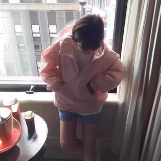 Three-color hooded Jacket