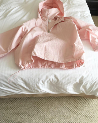 Three-color hooded Jacket