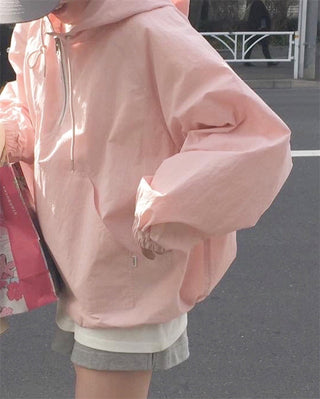 Three-color hooded Jacket