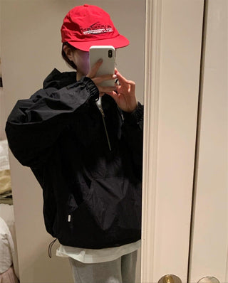 Three-color hooded Jacket