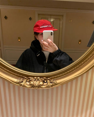 Three-color hooded Jacket