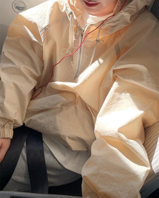 Three-color hooded Jacket
