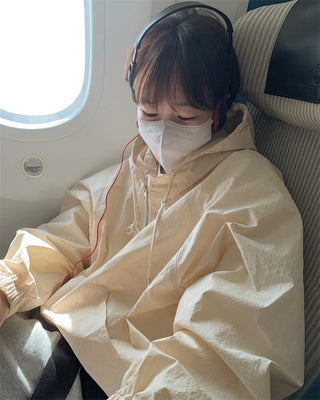 Three-color hooded Jacket