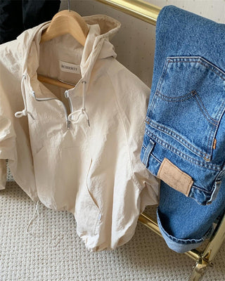 Three-color hooded Jacket