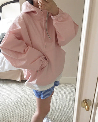 Three-color hooded Jacket