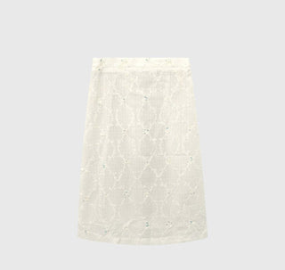 V-neck sweatshirt skirt