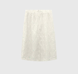 V-neck sweatshirt skirt