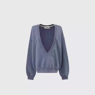 V-neck sweatshirt skirt