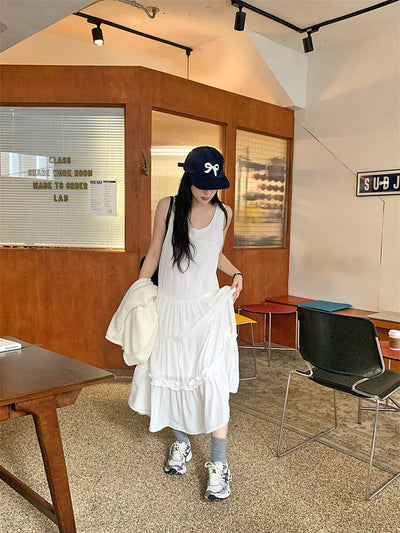 Frill swing dress