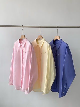 Loose embroidery shirt