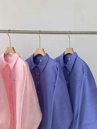 Loose embroidery shirt