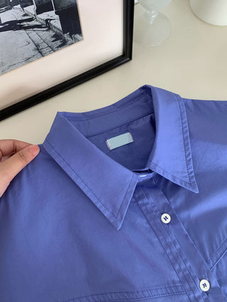 Loose embroidery shirt