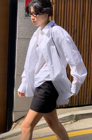 Loose embroidery shirt