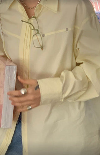 Loose embroidery shirt