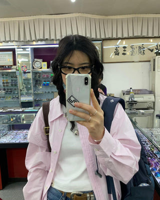 Loose embroidery shirt