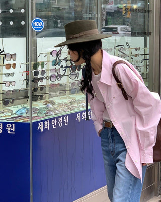 Loose embroidery shirt