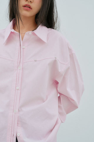 Loose embroidery shirt