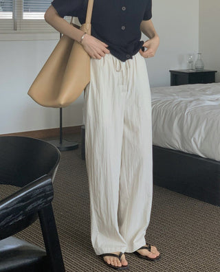 Straight casual pants