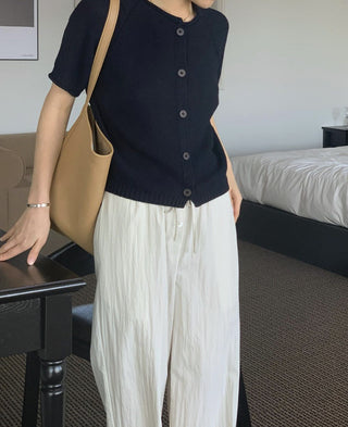 Straight casual pants