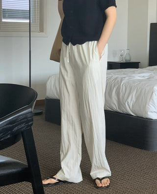 Straight casual pants