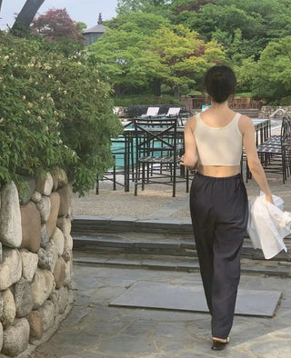 Straight casual pants