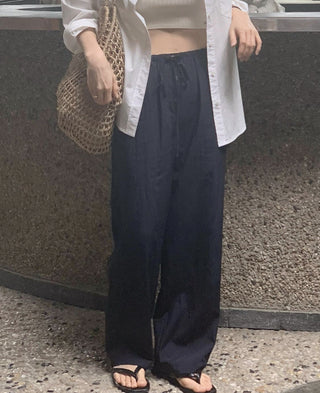 Straight casual pants