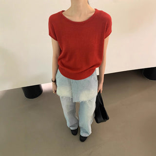 Basic solid sweater