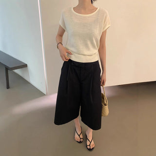 Basic solid sweater