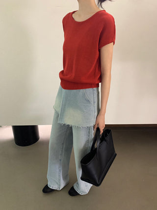 Basic solid sweater