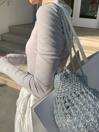 Pleated lace skirt