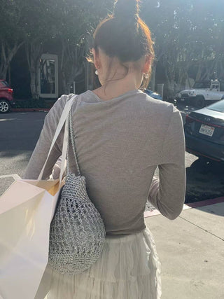 Pleated lace skirt