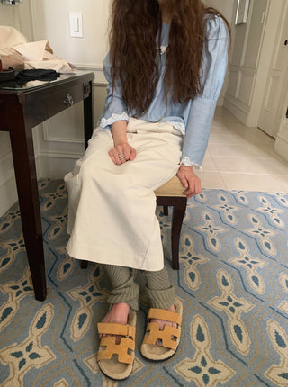 Knitted bucket socks