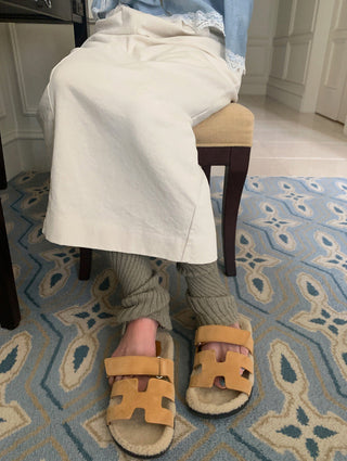 Knitted bucket socks