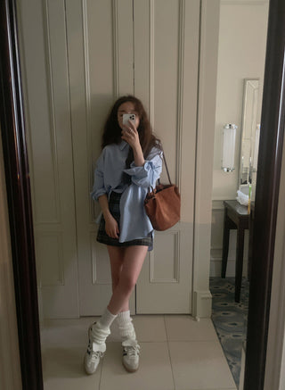 Knitted bucket socks