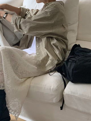 Plaid long sleeve