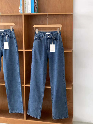French straight jeans