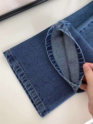 French straight jeans