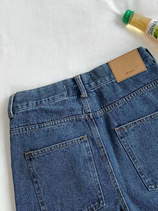 French straight jeans